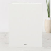 かわいいサンタのトナカイ甘いジンジャーブレッド カード (裏面)