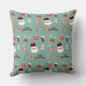 かわいいサンタのトナカイ甘いジンジャーブレッド クッション (裏面)