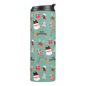 かわいいサンタのトナカイ甘いジンジャーブレッド タンブラー (回転左)