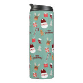 かわいいサンタのトナカイ甘いジンジャーブレッド タンブラー (回転右)