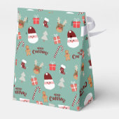 かわいいサンタのトナカイ甘いジンジャーブレッド フェイバーボックス (裏面サイド)