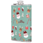 かわいいサンタのトナカイ甘いジンジャーブレッド フラスク (左)