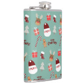 かわいいサンタのトナカイ甘いジンジャーブレッド フラスク (右)