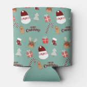 かわいいサンタのトナカイ甘いジンジャーブレッド 缶クーラー (裏面)