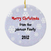 かわいいサンタのペリカンのオーナメント セラミックオーナメント (裏面)