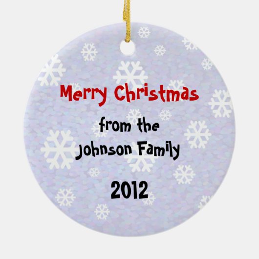 かわいいサンタのペリカンのオーナメント セラミックオーナメント (裏面)