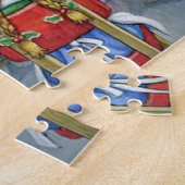 かわいいサンタのワークショップ ジグソーパズル (側面)