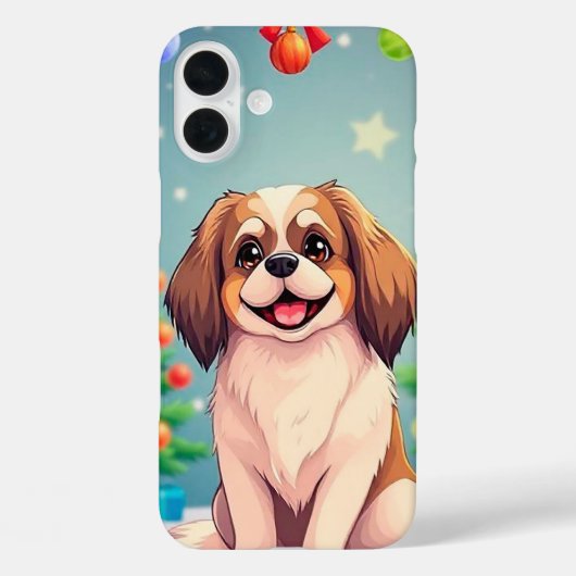 🎅 かわいいサンタの犬のホリデーグッズ ✨ Case-Mate iPhoneケース (裏面)