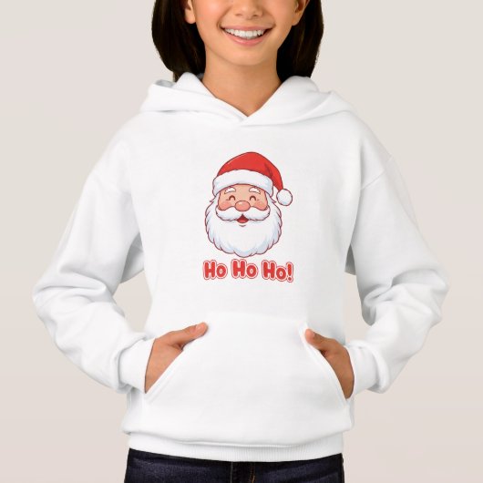 かわいいサンタの顔Tシャツ (正面)