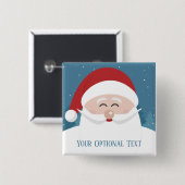 かわいいサンタカスタム文字ボタン 缶バッジ (正面&裏面)