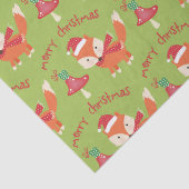 かわいいサンタキツネメリークリスマス 薄葉紙 (詳細)