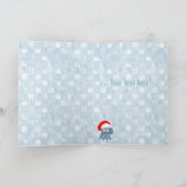 かわいいサンタクラゲメリーのゼリークリスマス シーズンカード (内部)