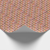 かわいいサンタクリスマスキノコ ラッピングペーパー (角)