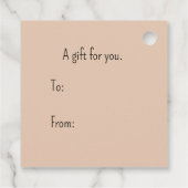 かわいいサンタクリスマスギフトタグ フェイバータグ (裏面)