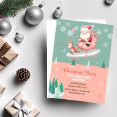 かわいいサンタクリスマスパーティの招待状 招待状