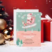 かわいいサンタクリスマスパーティの招待状 招待状