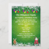 かわいいサンタクリスマスパーティー招待状 招待状 (裏面)