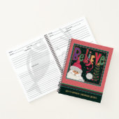 かわいいサンタクリスマスピンクガーリーレシピ ノートブック (内部)