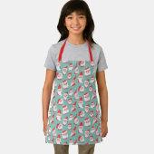 かわいいサンタクリスマスホリデーパターン エプロン (インサイチュ)