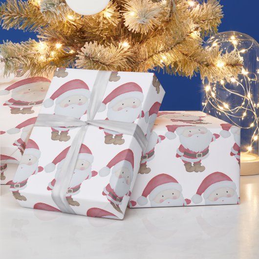 かわいいサンタクリスマスホリデー ラッピングペーパー (クリスマス)
