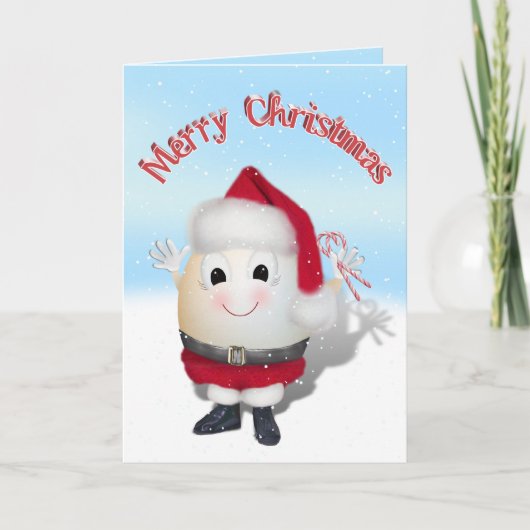 かわいいサンタクリスマス卵 シーズンカード (正面)
