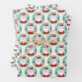かわいいサンタクリスマス ラッピングペーパーシート (インサイチュ)