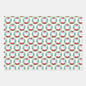 かわいいサンタクリスマス ラッピングペーパーシート (正面)