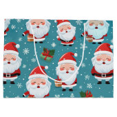 かわいいサンタクリスマス ラージペーパーバッグ (裏面)