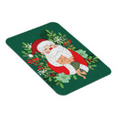 かわいいサンタクロースと猫 マグネット (右側)