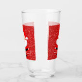 かわいいサンタクロースと雪のクリスマス タンブラーグラス (左)