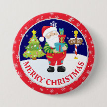 かわいいサンタクロースと雪のシーンのクリスマス