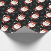 かわいいサンタクロースのキッズクリスマス ラッピングペーパー (角)