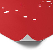 かわいいサンタクロースのクリスマスカスタム ポスター (角)