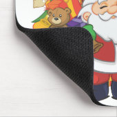 かわいいサンタクロースのクリスマスツリー マウスパッド (コーナー)