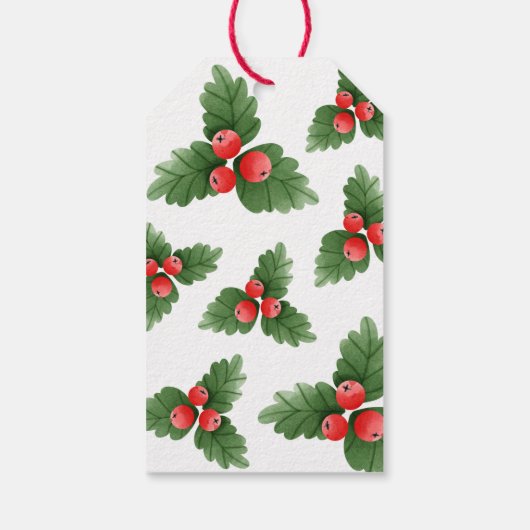 かわいいサンタクロースのクリスマスパーソナライズされたのお願い ギフトタグ (裏面)