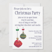 かわいいサンタクロースのクリスマスパーティー招待状 招待状 (裏面)