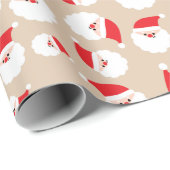 かわいいサンタクロースのクリスマスプレゼント、シームレス ラッピングペーパー (ロールコーナー)