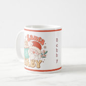 かわいいサンタクロースのクリスマスホリデー コーヒーマグカップ (正面左)