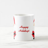 かわいいサンタクロースのクリスマスホリデー コーヒーマグカップ (中央)