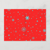 かわいいサンタクロースのクリスマスレッドはがき シーズンポストカード (裏面)