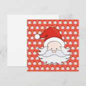 かわいいサンタクロースはがき 招待状 (正面/裏面)