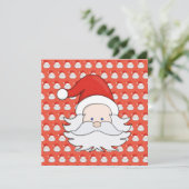 かわいいサンタクロースはがき 招待状 (スタンド正面)