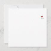 かわいいサンタクロースはがき 招待状 (裏面)