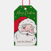 かわいいサンタクロースめでたいクリスマスギフトラベル ギフトタグ (裏面)