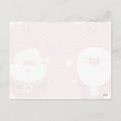 かわいいサンタクロースカスタムの葉書 シーズンポストカード (裏面)