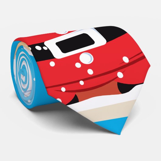 かわいいサンタクロースカスタムクリスマスネクタイ ネクタイ (ロール)