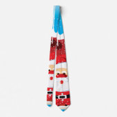 かわいいサンタクロースカスタムクリスマスネクタイ ネクタイ (裏面)