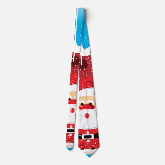 かわいいサンタクロースカスタムクリスマスネクタイ ネクタイ (裏面)