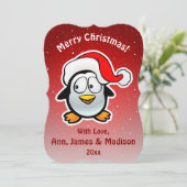かわいいサンタクロースペンギンアニメ シーズンカード (スタンド正面)