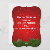 かわいいサンタクロースペンギンアニメ シーズンカード (裏面)